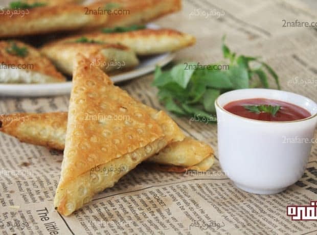 طرز تهیه سمبوسه و پیچیدن سمبوسه مرحله به مرحله سمبوسه