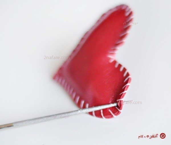 آموزش ساخت مرحله به مرحله جاسوئیچی زیبای قلبی با چرم