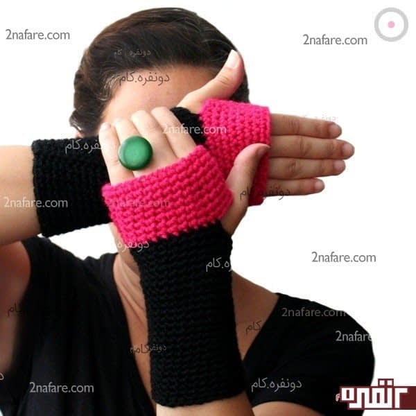 ساق دست کاموایی شیک و زیبا