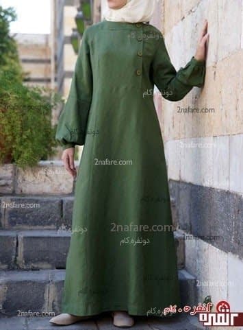 مدل جدید و زیبا ی مانتو با حجاب