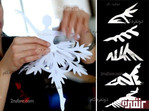 فرشته کاغذی برای تزیین اتاق