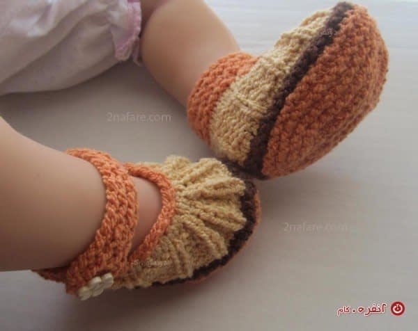 کفش بافتنی برای بچه های ناز
