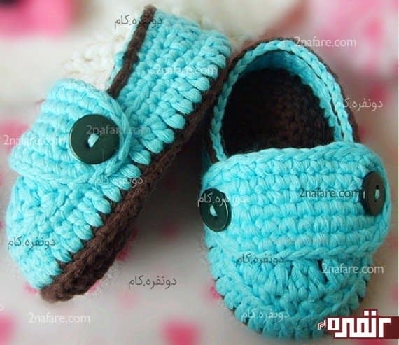 کفش زیبای بافتنی برای کوچولوها