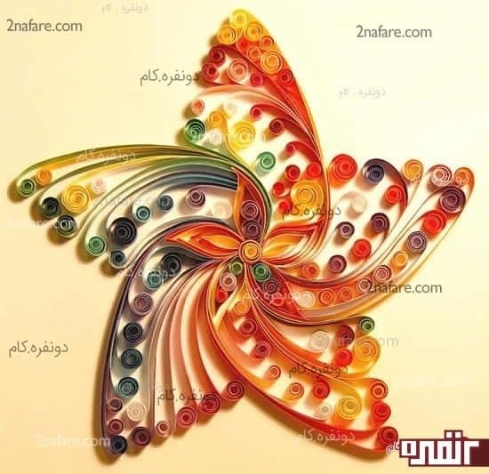 تابلو ستاره کاغذی برای تزیین اتاق