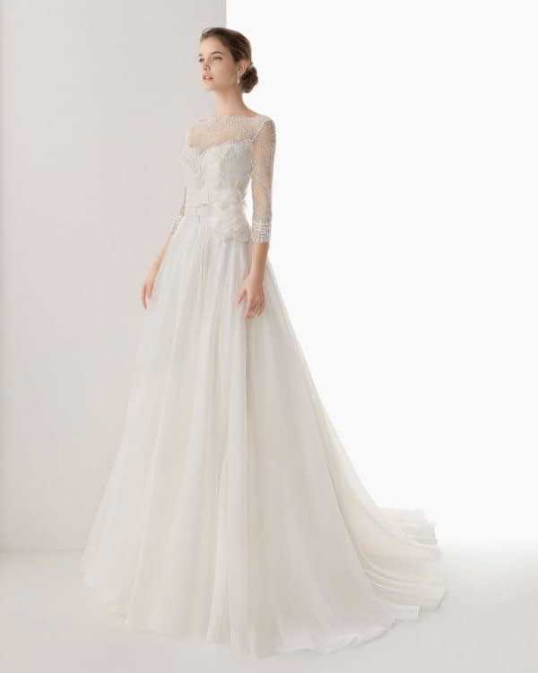 لباس عروس آستین بلند زیبا