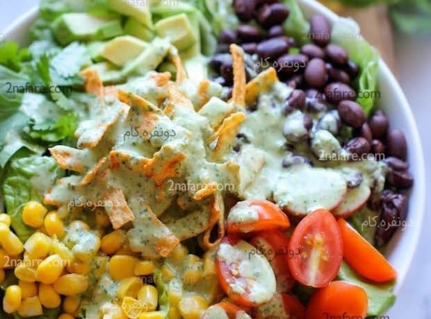 سس رژیمی سالم و خوشمزه برای انواع سالاد آموزش سس رژیمی و خوشمزه برای سالاد
