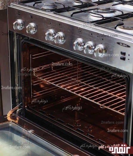 تمیز کردن داخل فر گاز