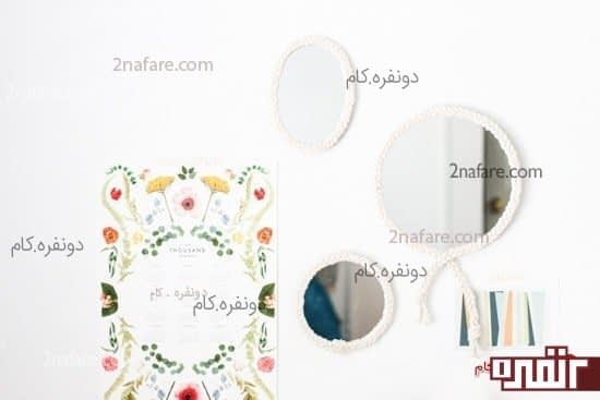آموزش تزیین آینه زیبا و آسون با طناب آموزش تزیین آینه