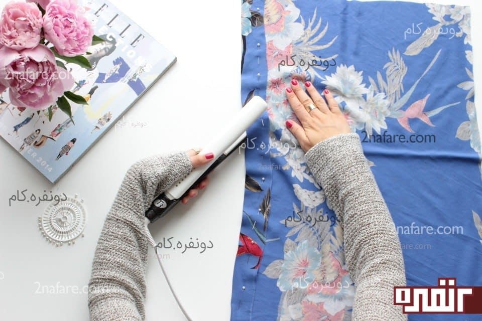 تازدن لبه ی کار و اتو زدن