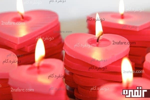 ساخت شمع قلب