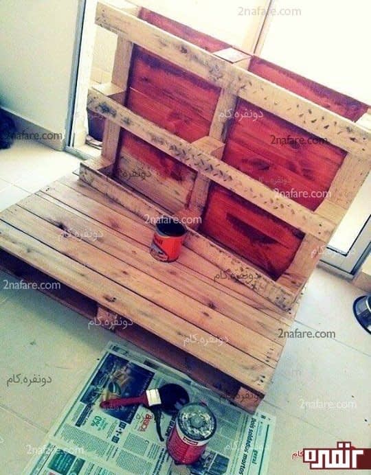شاپان زدن پالت چوبی