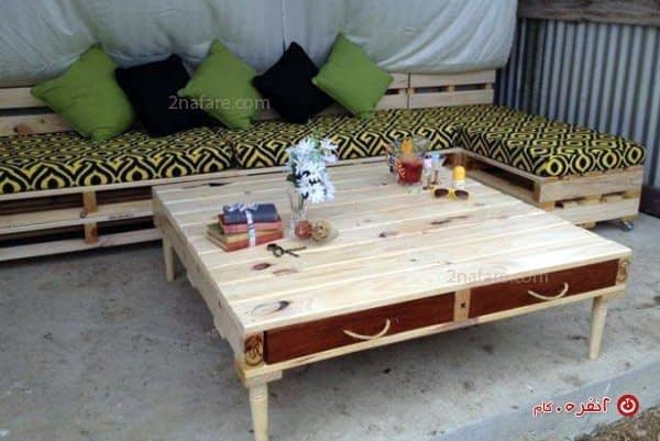 نیم ست با میز کشو دار