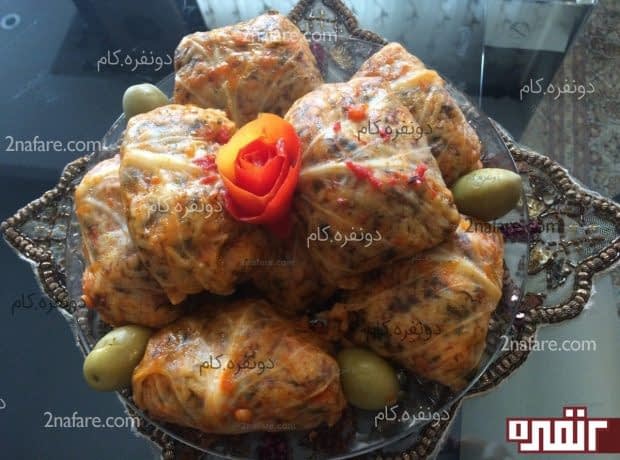 طرز تهیه دلمه کلم برگ مجلسی