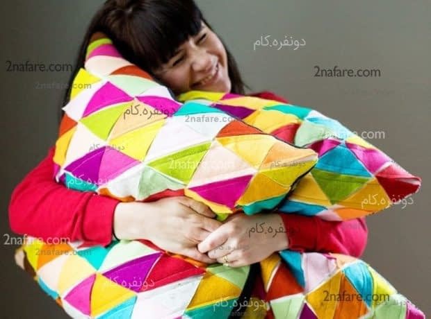 آموزش دوخت کوسن چهل تکه کوسن