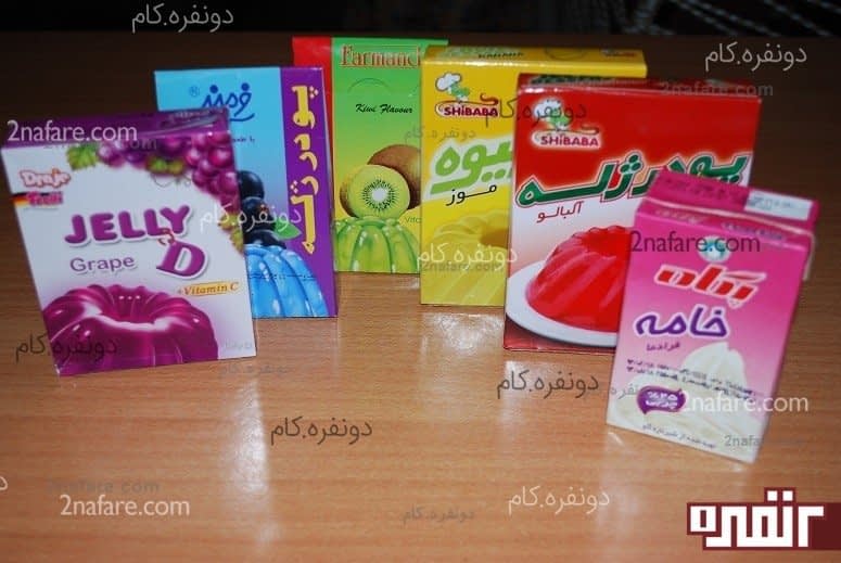 آموزش ژله رنگین کمان دونفره