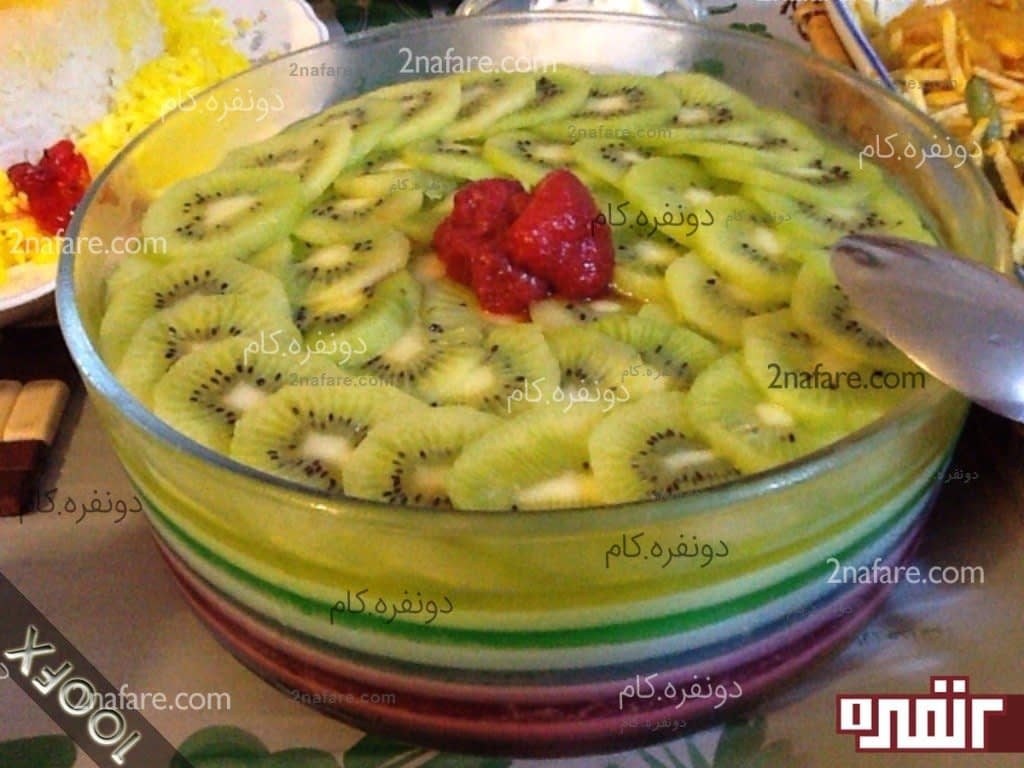 آموزش ژله رنگین کمان دونفره