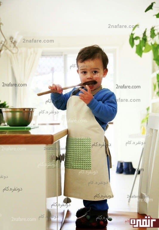 دوخت پیش بند آشپزخانه