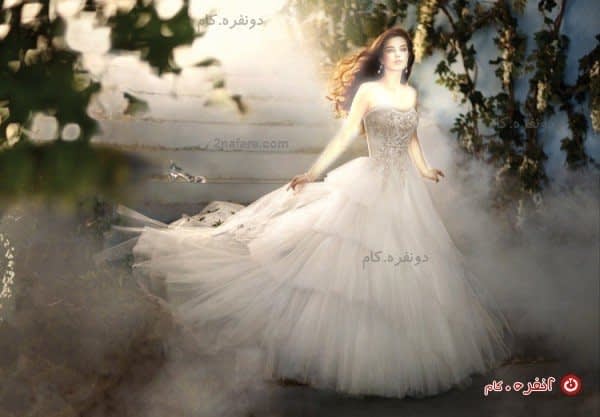 لباس عروس پفی اسکارلت