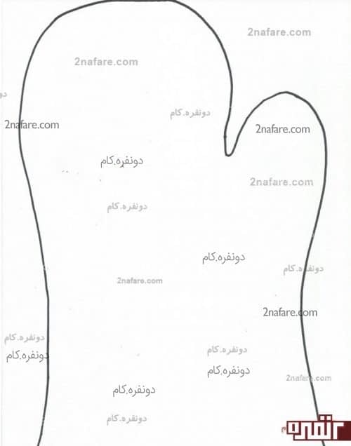 الگوی دستکش آشپزخانه ساده