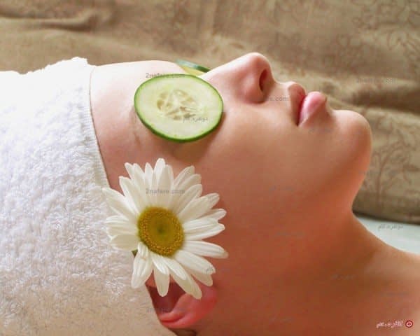 حلقه خیار برای تیرگی های دور چشم