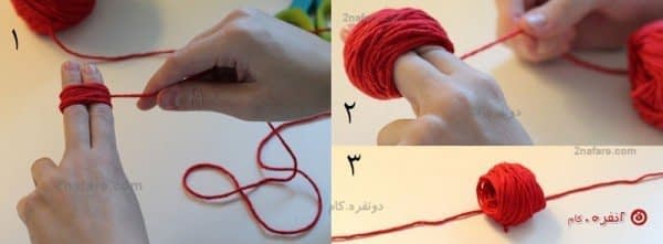 مراحل ساخت توپک های کاموایی