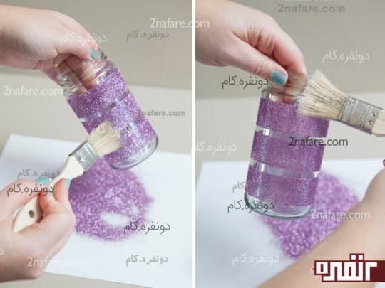 ساخت جا شمعی با شیشه