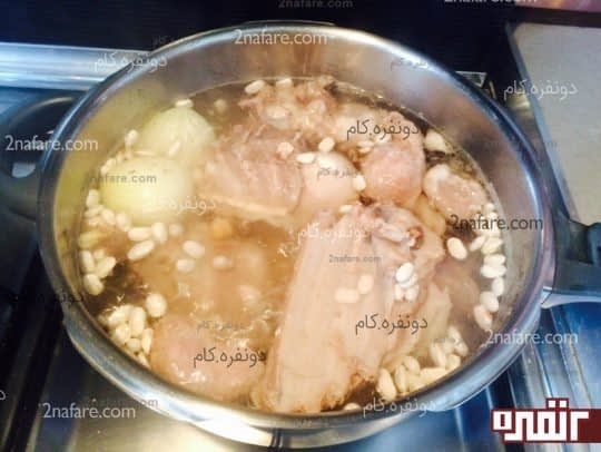 مراحل تهیه آش سمنانی