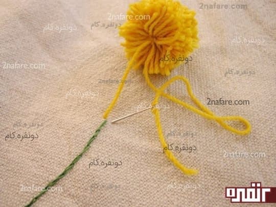 نصب گل روی کوسن