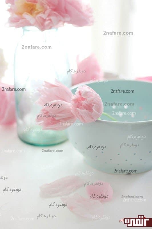 گل با کاغذ کشی