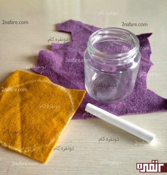 دایره ای با گچ یا خودکار بکشید و با قیجی برش بزنید