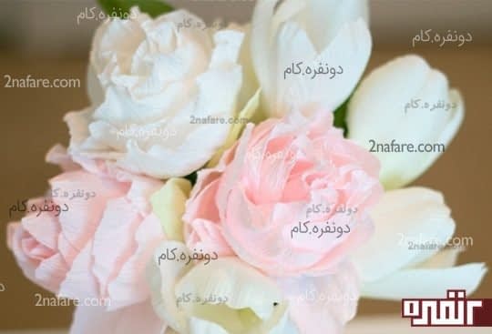 گل با کاغذ کشی