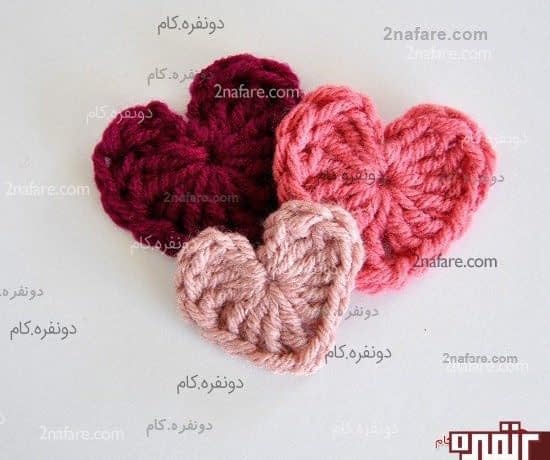 آموزش بافت قلب با قلاب قلب بافتنی