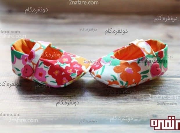 دوخت کفش نوزادی برای خانوم کوچولوها کفش نوزادی