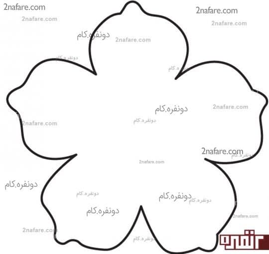الگوی گلبرگ گل تزئینی با چرم