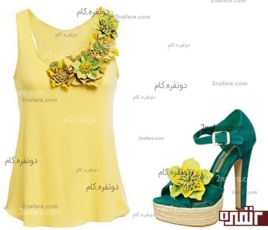 گل تزئینی با چرم
