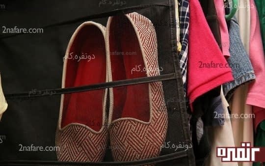 توری آویز برای نگهداری کفش های سبک