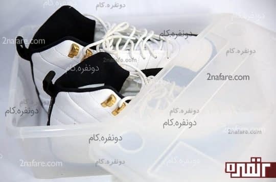 جعبه ی پلاستیکی برای نگهداری کفش ورزشی