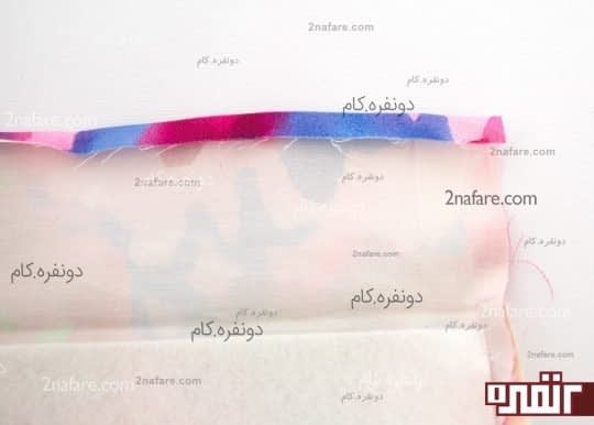لایی درون نوار کمر قرار بدید