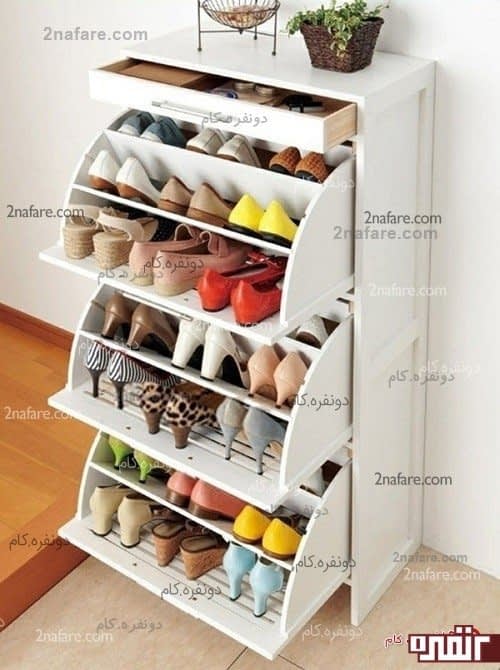 کابینت کفش، طرحی فوق العاده برای نگهداری کفش ها