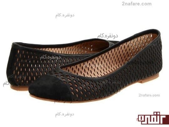 کفش عروسکی سوراخ سوراخ، طرحی مناسب برای تابستان