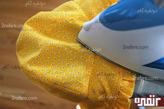 دوخت لایه ی رویی تاج کلاه به لبه ی کلاه