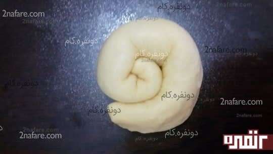 نان نارگیلی قبل از پخت
