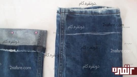 انتقال اندازه گیری به روی شلوار