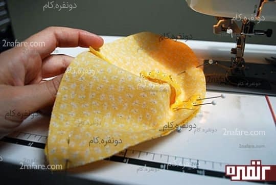 دوخت رویه و آستری تاج کلاه