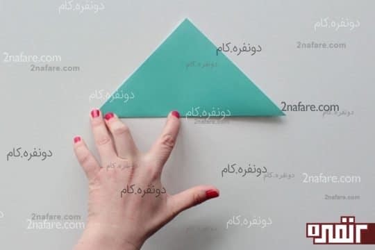 اولین تای ساخت گل کاغذی اوریگامی