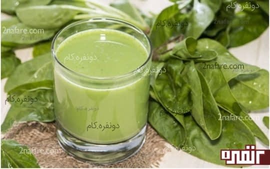 آب اسفناج و درخشندگی موها