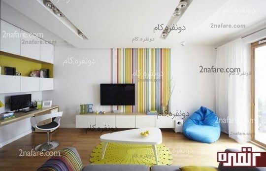 رنگ یکی از دیوارها را تغییر دهید