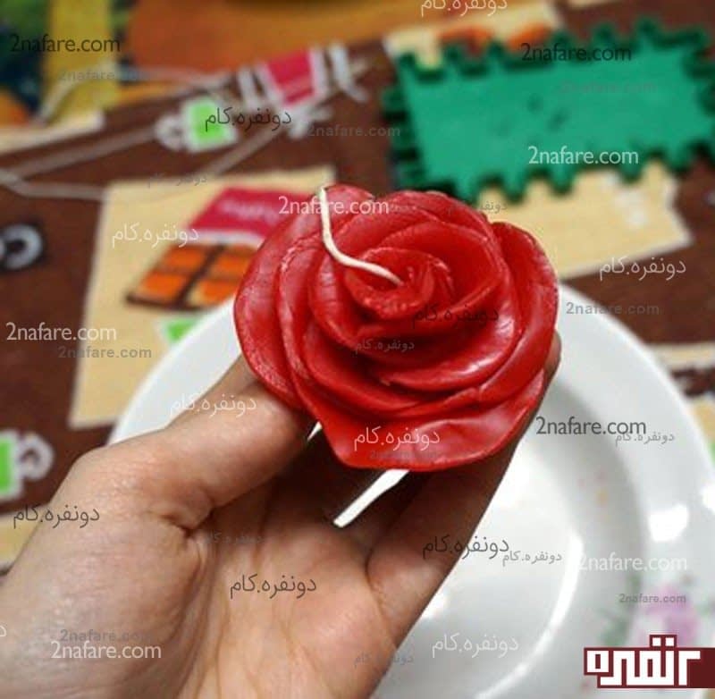 فیتیله را به جای سیخ چوبی قرار دهید