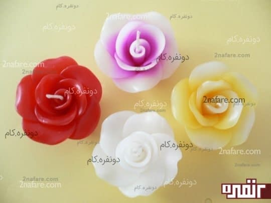 آموزش ساخت شمع گل رز بصورت مرحله به مرحله