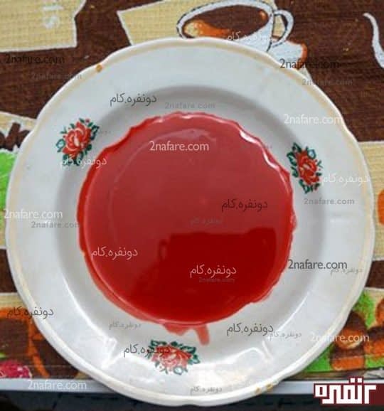 پارافین آب شده رو بصورت لایه ی نازک داخل ظرف مناسبی بریزین